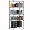 1250 lbs Storage Shelving Utility Shelving Unit 5-Tier Utility Shelving Unit Steel Organizer Wire Rack for Home,Kitchen