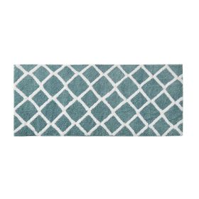Reversible High Pile Tufted Microfiber Bath Rug (Color: as Pic)