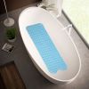 Bath Tub Mat, 39 x 16 Inches Non-Slip Shower Mats with Suction Cups and Drain Holes, Bathtub Mats Gray RT