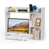 1pc Simple Dorm Desktop Storage Rack, Minimalist Wooden Bookshelf Organizer, Creative Tabletop Combination Cabinet
