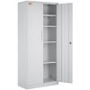VEVOR Metal Storage Cabinet, Steel Locking Storage Cabinet with 2 Magnetic Doors and 4 Adjustable Shelves