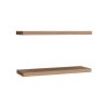 Ecco 31.5" Wide Floating Shelves Set of 2, Shelves for Wall Decor for Bedroom, Bathroom Storage Shelves, Book Shelves for Living Room