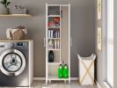 Bacoa Cleaning Cabinet with Five Shelves and Broom Hangers