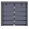 7 Tiers Portable Shoe Rack Closet Fabric Cover Shoe Storage Organizer Cabinet