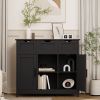 Storage Cabinets,Wooden Floor Cabinet,with Drawers and Shelves Storage Cabinets,Accent Cabinet for Living Room,Bedroom