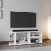 Sudley Entertainment Center with 4 Shelves and 4 Legs