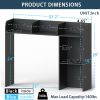 1pc Simple Dorm Desktop Storage Rack, Minimalist Wooden Bookshelf Organizer, Creative Tabletop Combination Cabinet
