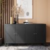 Accent Cabinet 4 Door Wooden Cabinet Sideboard Buffet Server Cabinet Storage Cabinet, for Living Room, Entryway, Hallway, Office