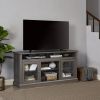 Retro TV Stand for 65'' TV, TV Console Cabinet with Storage, Open Shelves Entertainment Center for Living Room and Bedroom