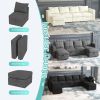 Livelylodge Large Sectional Sofa - 181'' L Oversized Modular Couch with Wooden Frame, Polyester Fabric, 3 Color Options (Black, Beige, Gray)