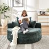 55''L Chenille Sponge single sofa,No Assembly Required,Fluffy Modern Sleeper Chair for Living room, Bedroom