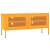 TV Stand Mustard Yellow 41.3"x13.8"x19.7" Steel