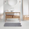 Bath Tub Mat, 39 x 16 Inches Non-Slip Shower Mats with Suction Cups and Drain Holes, Bathtub Mats Gray RT