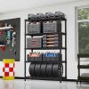 Steel Storage Shelving 5-Tier Utility Shelving Unit Steel Organizer Wire Rack for Home,Kitchen,Office,Garage