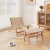 Indoor Wooden Footstool for Living Room Usage
