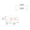 Chiniak Coffee Table, 1 shelf, 4 legs